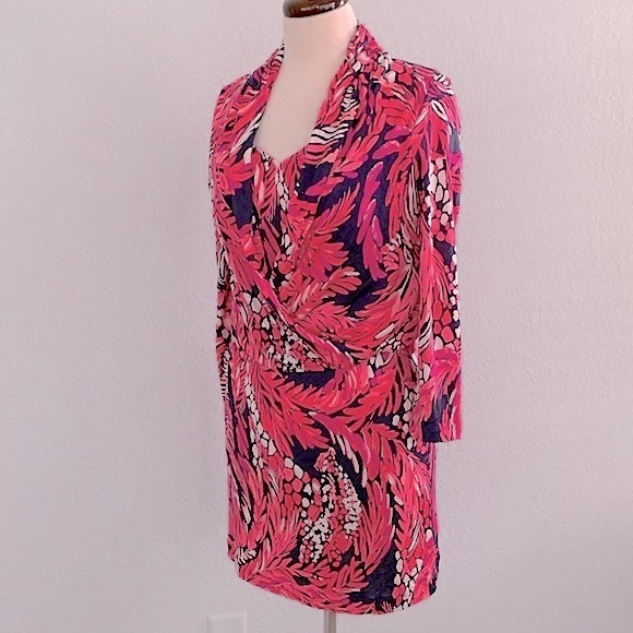 Lilly Pulitzer Felizia Silk Faux Wrap Dress - Picture 7 of 16